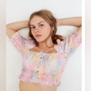 Urban Outfitters Button up Crop Top